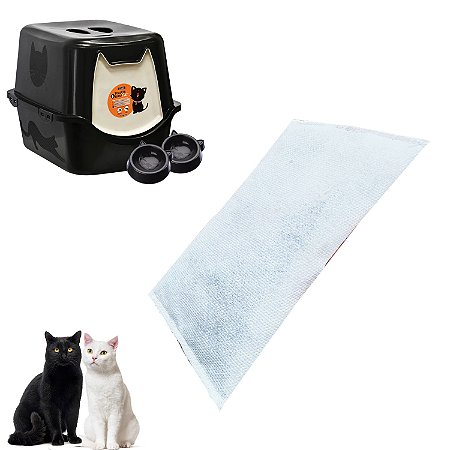 Filtro Antiodor Toalete Banheiro Gato Carvão Ativado Refil