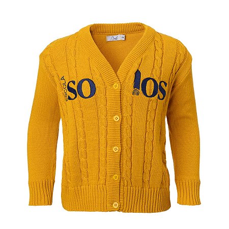 Casaco Fio Trança Amarelo Solos