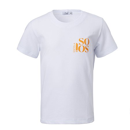 Camiseta Masculina Manga Curta Branca Solos