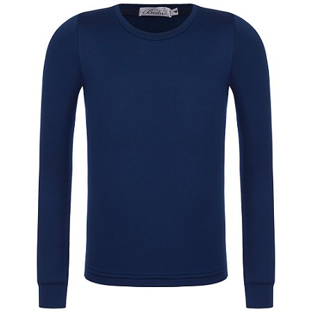 Camiseta Térmica Azul Marinho Manga Longa Brulu