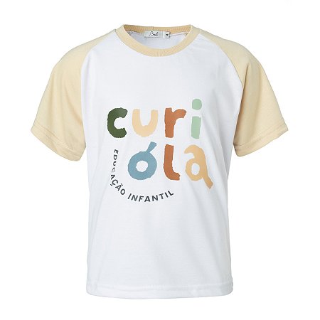 Camiseta Manga Curta Branca Curióla