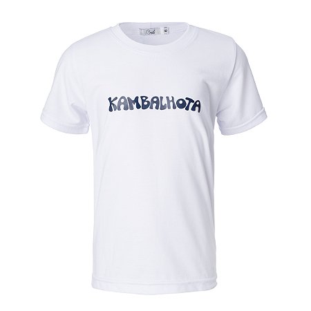 Camiseta Manga Curta Poliviscose Branca Kambalhota
