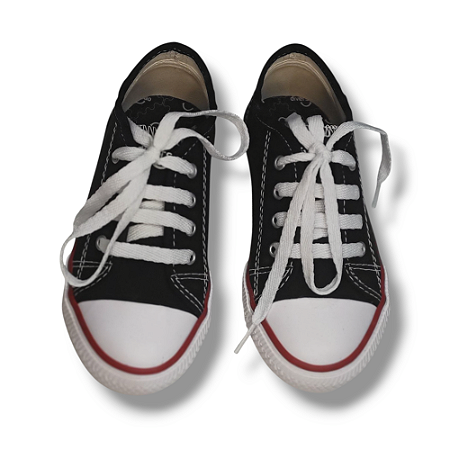 Tênis Diversão  Canvas  Low Preto