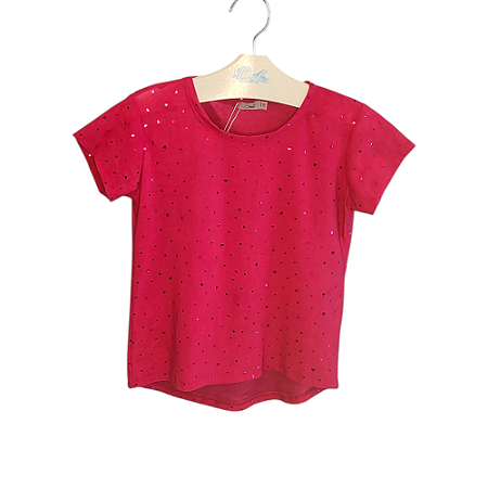 Camiseta Corações Pink
