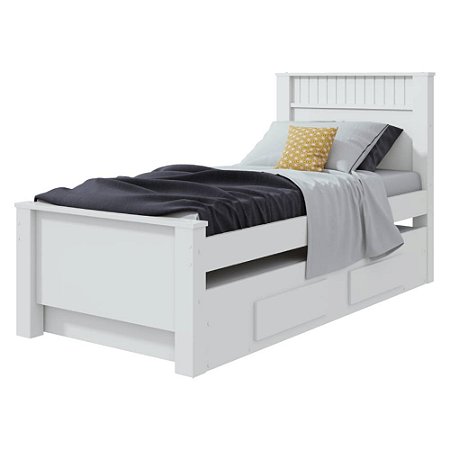 Bicama Solteiro Athenas Branco Móveis Lopas