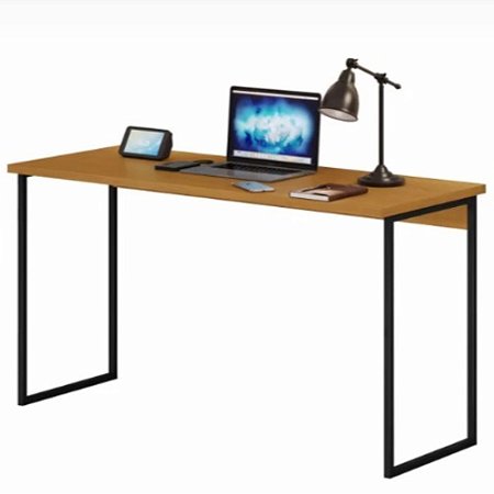 Escrivaninha com Estrutura Metálica Preta Mega Cinamomo JCM