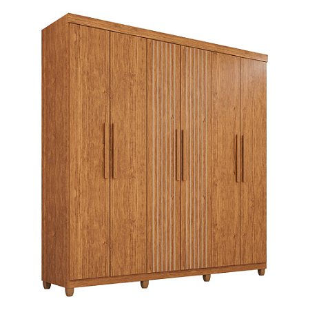 Guarda Roupa Casal 6 Portas Portugal Prime Cinamomo IMOP