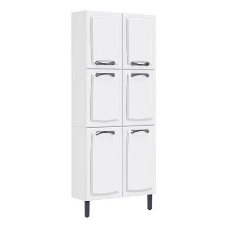 Paneleiro 6 Portas 80cm em Aço New Premium Branco Itatiaia