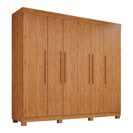 Guarda Roupa Casal 6 Portas com 4 Gavetas Internas Londres Prime Cinamomo IMOP