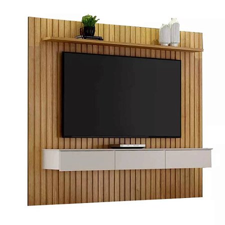 Home Suspenso Maceió para TV até 75” Cinamomo/Off White Valdemóveis
