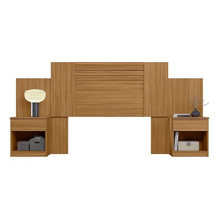 Cabeceira 253cm com Mesas Laterais Araguaia Freijó Moval