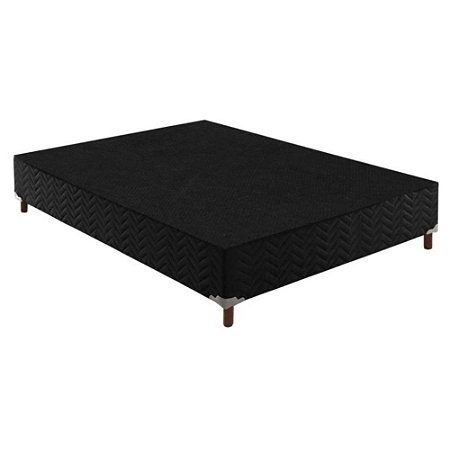 Base Box Casal 188x138x20 Sommier Rústico Preto Paropas
