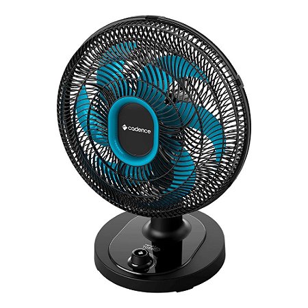 Ventilador 3 Velocidades 6 Pás 40cm 140W VTR420 Refresh Turbo Pro Preto Cadence