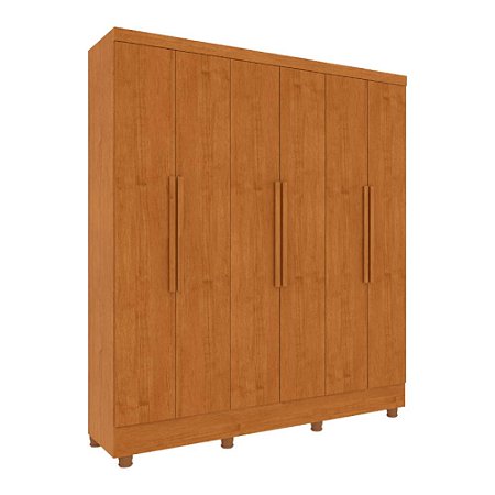 Guarda Roupa Casal 6 Portas Cinamomo com Pés Bariloche Tcil