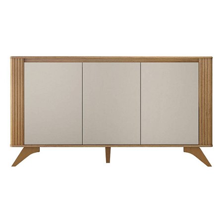 Buffet 3 Portas Cinamomo/Off White Pampulha Valdemóveis