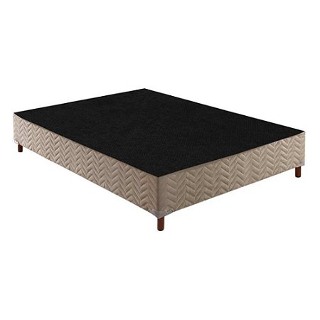 Base Box Casal 188x138x20 Sommier Rústico Bege Paropas