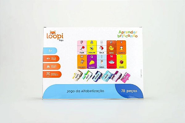 Jogo da Alfabetização - P0014 - Loopi Toys - Casa do Brinquedo