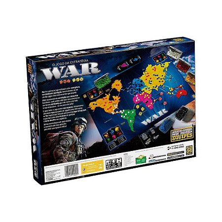 Jogo War Tabuleiro O Jogo da Estratégia - War Edição Especial Grow