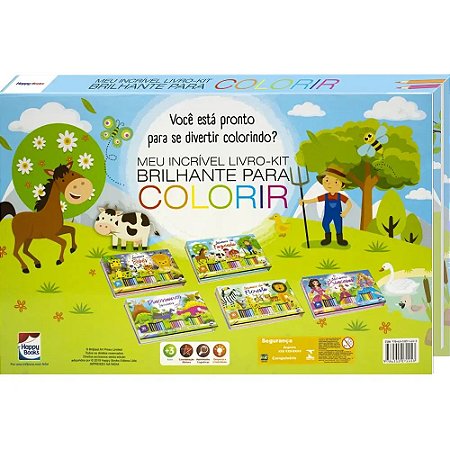 Jogo de livro de colorir com 24 páginas, edição em inglês, jogo