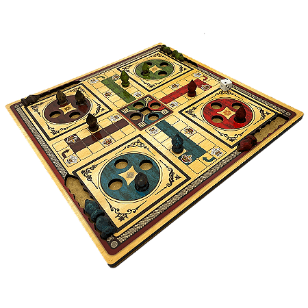 Jogo de Tabuleiro Ludo em madeira - Xalingo - Jogos de Tabuleiro