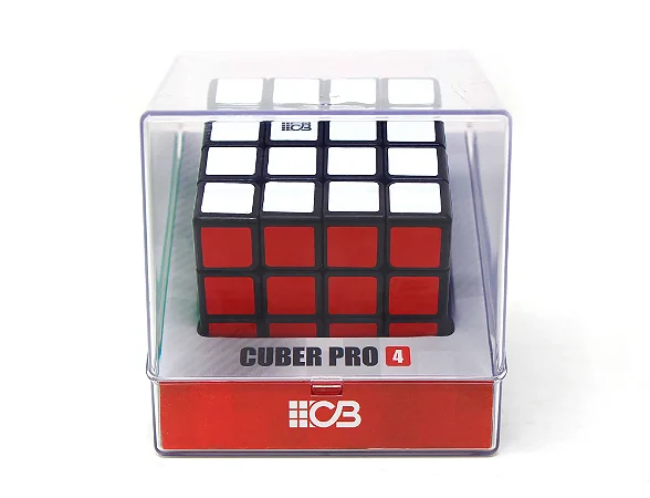 CUBO MAGICO CUBER PRO 4 PRETO - Quebra Cabeça 3D Cubo Magico Cuber