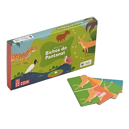 Jogo Educativo Dominó Infantil Animais - Maninho - Brinquedos Pé