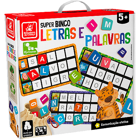 Jogo Educativo Super Bingo De Brinquedo Infantil Dos Animais