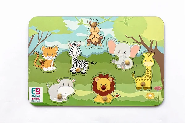 Jogo Educativo Dominó Infantil Animais - Maninho - Brinquedos Pé