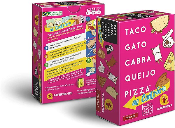 Taco Chapéu Bolo Presente Pizza (Família Taco Gato) - PaperGames