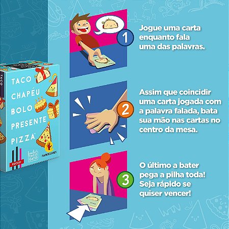 Taco Chapéu Bolo Presente Pizza (Família Taco Gato) - PaperGames - Casa do  Brinquedo® Melhores Preços e Entrega Rápida