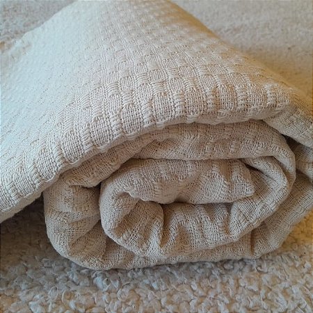 Jogo Colcha Tear Trançado Super Queen Cru Boho 2,30x2,50m 3 Peças