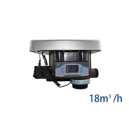 Válvula Aut. Filtro F77 B1(53518) Runxin 18 M³/H, Completa; Tempo/Topo/Frontal ;In/Out 2";B-4"; Tubo-1 E 1/2"; Bivolt
