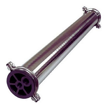 Vaso Em Inox Para Osmose Reversa, Diam 4 Polegadas, 1 Membrana 4021, Pressão Max 300 PSI, END PORT, REF SS4021 300E