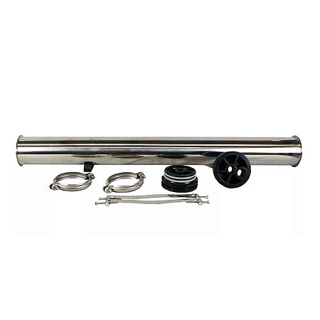 Vaso Em Inox Para Osmose Reversa, Diam 4 Polegadas, 2 Membrana 4040, Pressão Max 300 PSI, END PORT, REF SS4080 300E