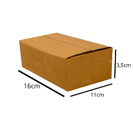 CAIXA DE PAPELÃO PARA ENVIOS 16X11X3,5