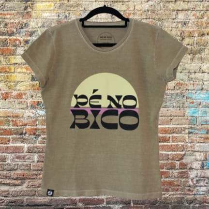 Camiseta Pé no Bico Baby Look Sunset