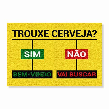 CAPACHO TROUXE CERVEJA?  SIM / NÃO