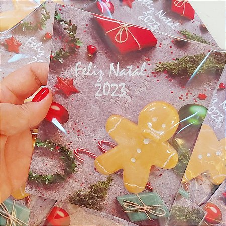 Sabonete no Cartão de Natal - Sabonete Biscoito