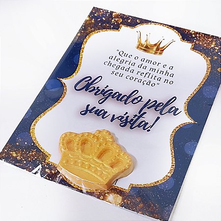 Cartão com Mini Sabonete Principe / Princesa