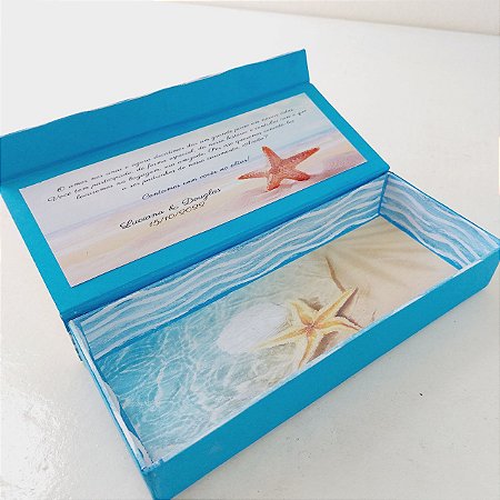 Caixa Tema Praia Mar  - Vazia