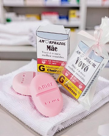 Sabonete Remédio Amorprazol Dia das Mães Na Caixinha