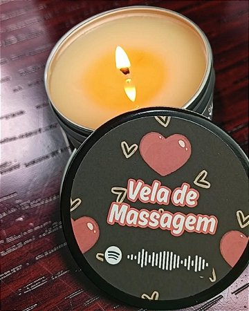 Vela de Massagem Aromática Com Música