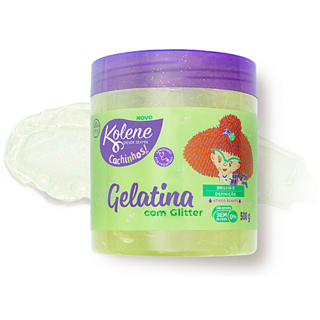 Gel Kolene cachinhos com glitter