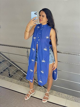 Max Cropped Azul