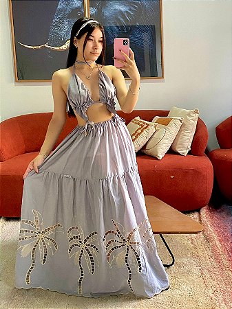 Vestido Serena Cinza