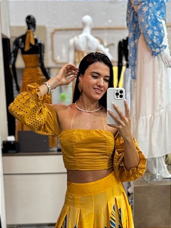 Cropped Manu Laise Mostarda