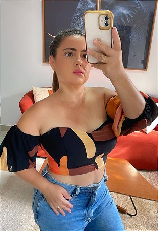 Cropped Manu Estampado