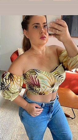 Cropped Manu Estampado