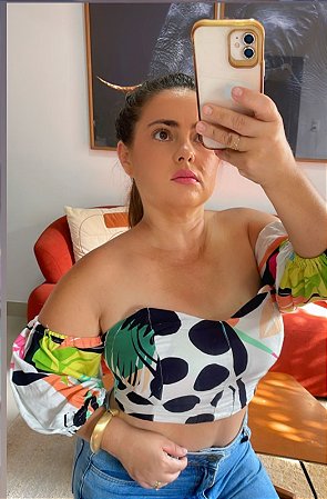Cropped Manu Estampado