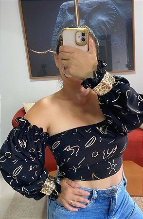 Cropped Manu Estampado